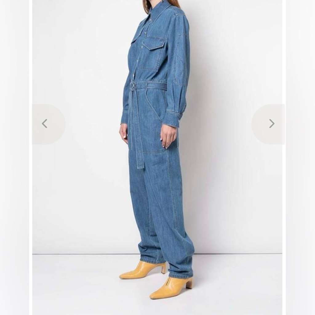Tibi Stone Enzyme Denim Jumpsuit | Quiet Luxury | Urban Cool Size 4